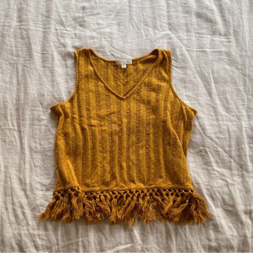 Anthropologie Fringe Tank